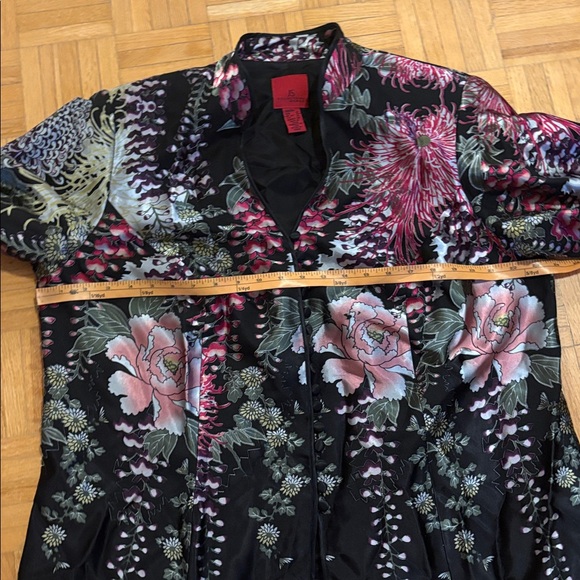 JS Collection Floral Black Jacket - Picture 7 of 11